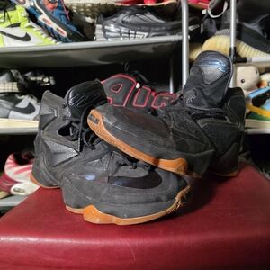 🔥 Nike Lebron 13 XIII Black and Brown Athletic Shoes Size 13 Hot!